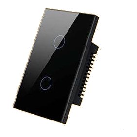 Avatto 2 Gang Touch Switch Wi-Fi - Black