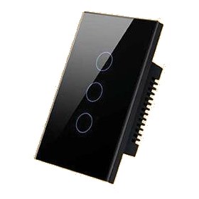 Avatto 3 Gang Touch Switch Wi-Fi - Black