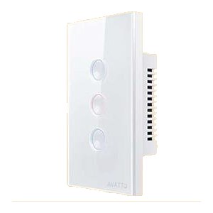 Avatto 3 Gang Touch Switch (Round Button Series) Zigbee - White