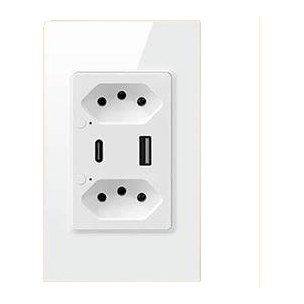 Avatto Smart Double Socket with USB-A + USB-C Zigbee - White