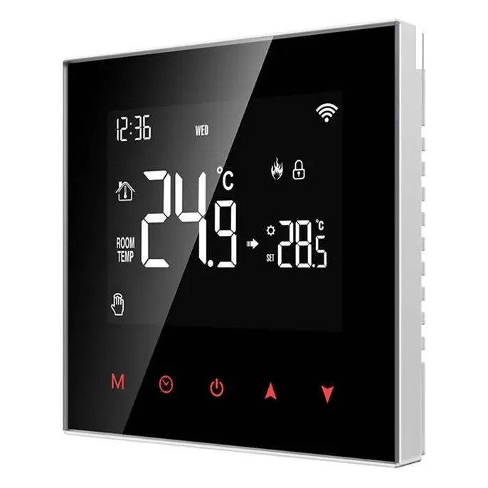 Avatto Digital Glass Touch Thermostat (Black)