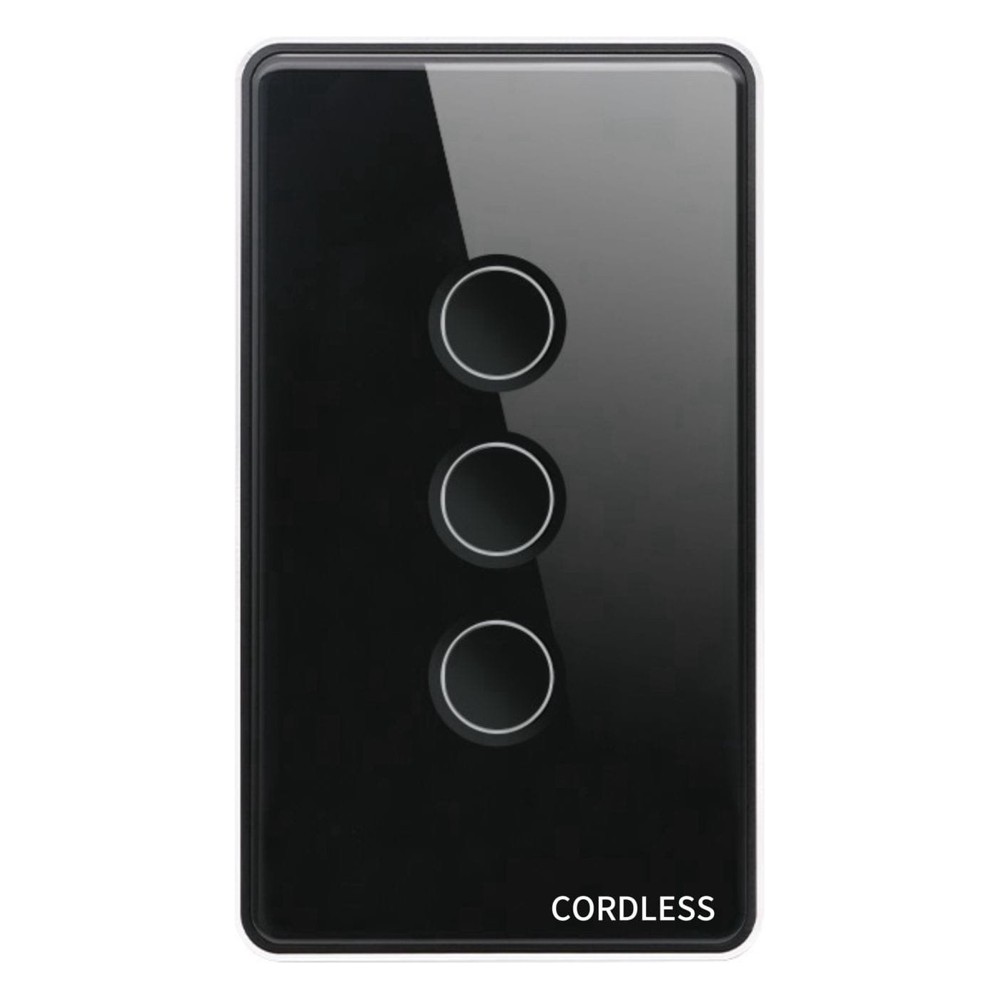 Cordless CL-03G GROOVE Smart Touch Wall Switch 3-Gang (Groove), Wi-Fi