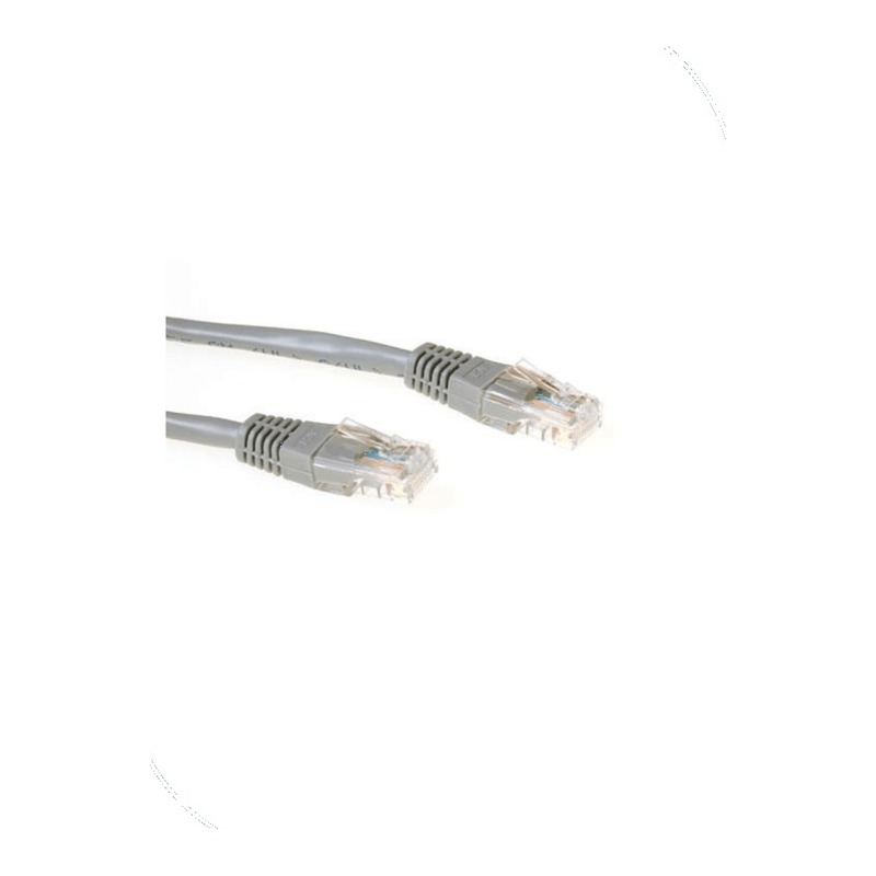 Premium Line 1861100255 Category 6 U/UTP Patch Cord, Snag Proof, PVC, Grey, 0.25m