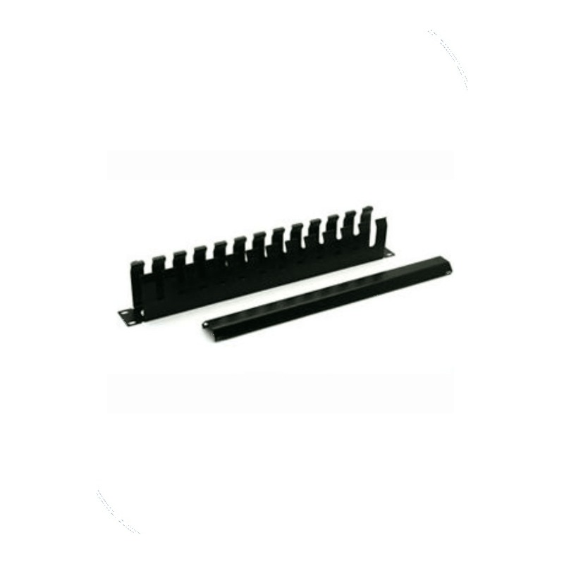 Premium Line 195010102 1U 19" Cable Management, Duct Type, Black