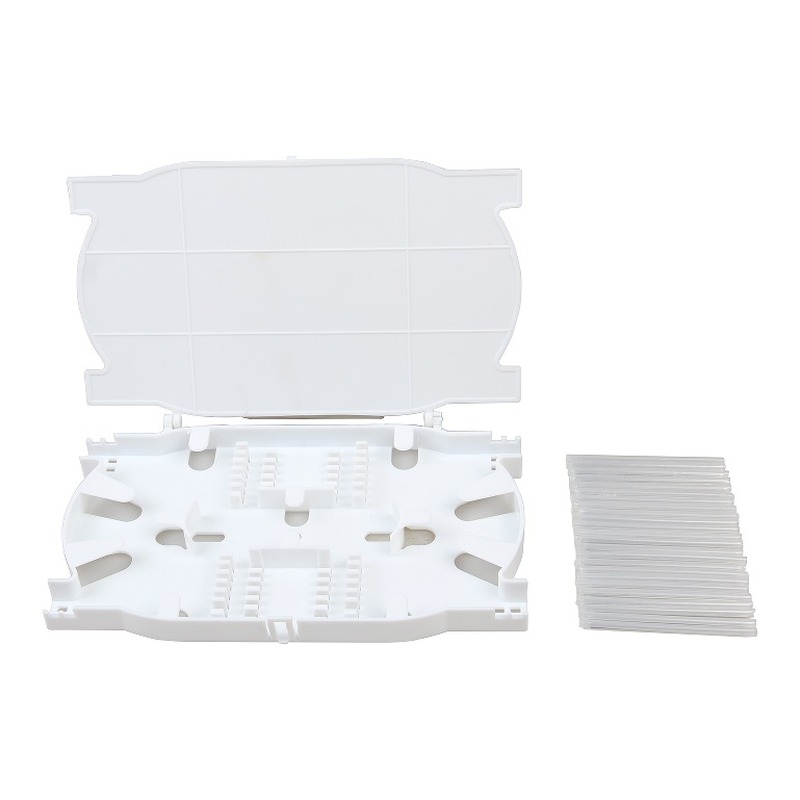 Premium Line 243000005 Splice Cassette for 12 Ports, Grey (1 Tray, 2 Spool Cable Routings, 12 Heat Shrink Tubes)