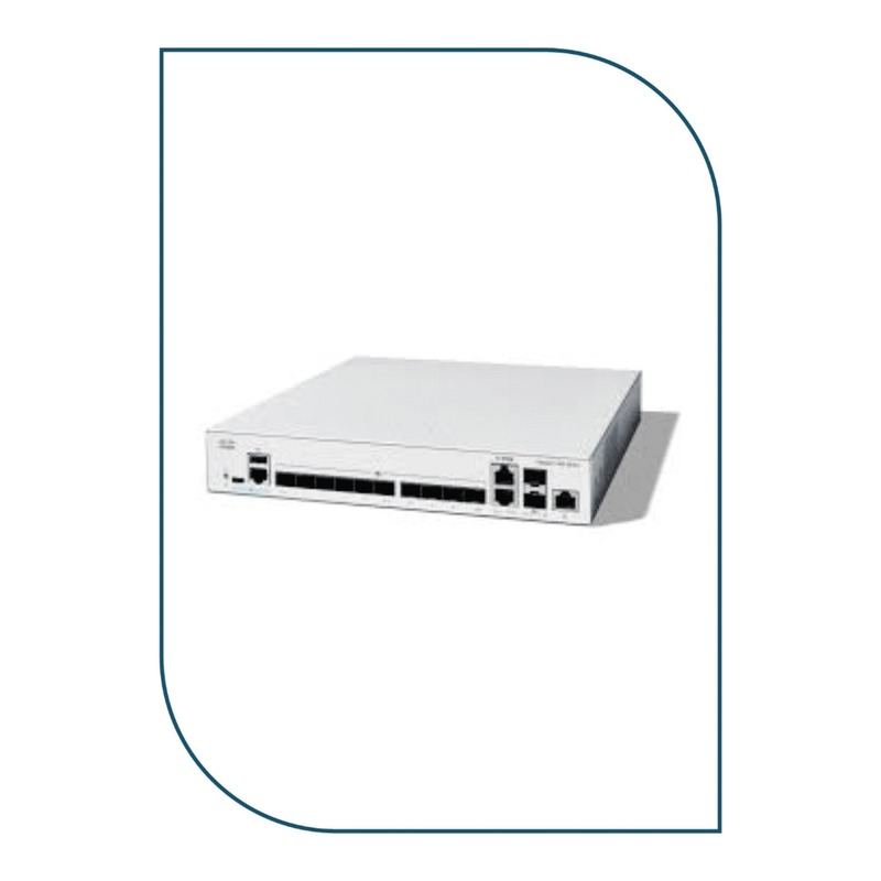 Cisco C1300-12XS Catalyst 1300 Managed Switch, 10 x 10 Gigabit SFP+, 2 x 10 Gigabit copper ports (combo with 2 x SFP+)