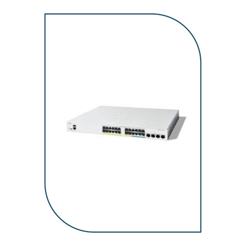 Cisco C1300-8FP-2G Catalyst 1300 Managed Switch, 8 x 10/100/1000 30W PoE+ ports with 120W power budget, 2 x Gigabit copper/SFP combo ports
