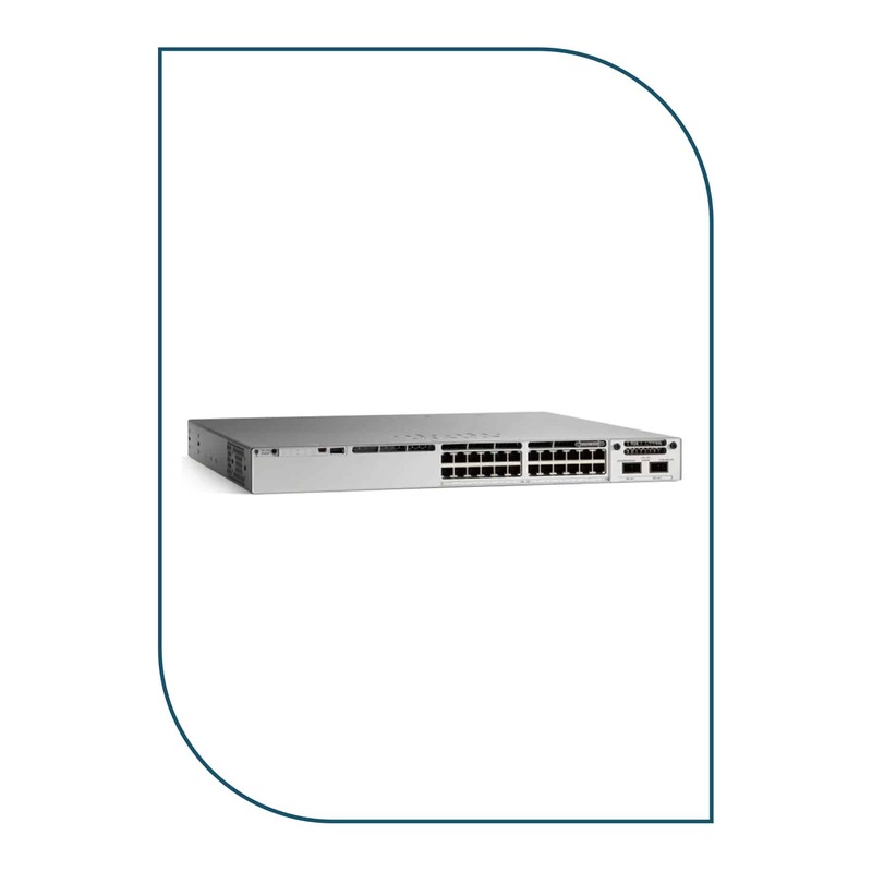 Cisco C9300-24T-A Catalyst 9300 Switch, 24 x 1G copper data ports, modular uplinks, Network Advantage