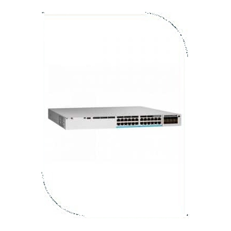 Cisco C9300L-24T-4X-E Catalyst 9300 Switch, 24 x 1G copper data ports, 4 x 10G SFP+ fixed uplinks, Network Essentials