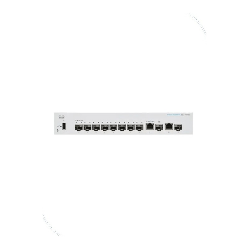 Cisco CBS350-8S-E-2G-EU Business 350 Managed Switch, 8 Gigabit SFP, 2 Gigabit copper/SFP combo ports