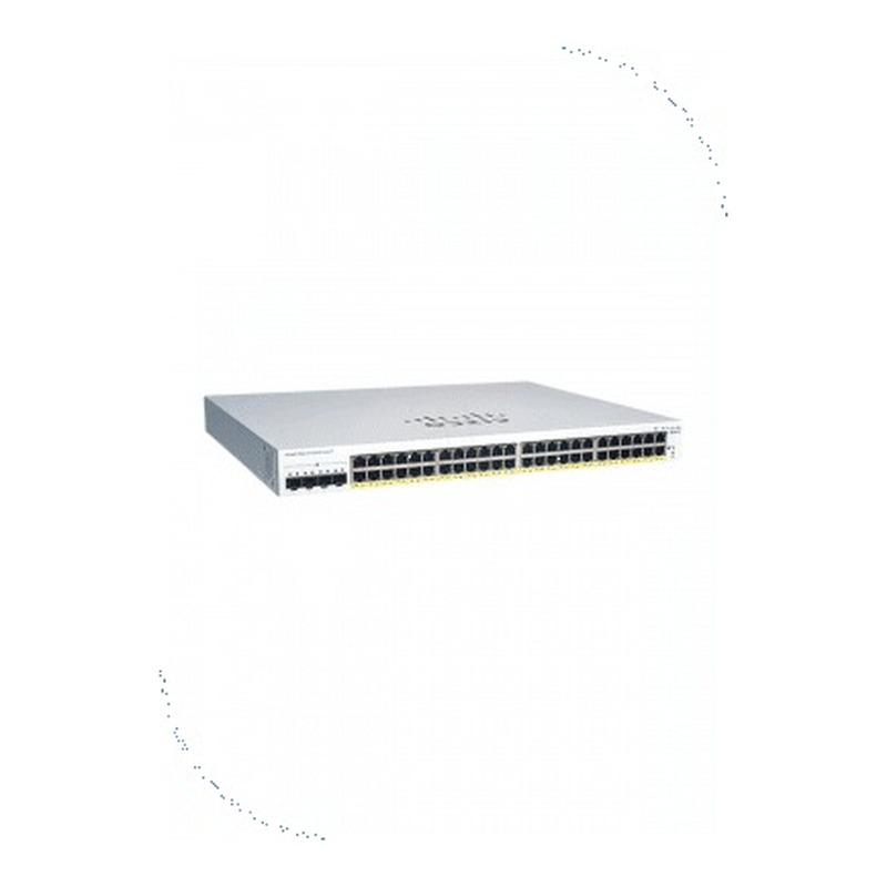 Cisco CBS220-48T-4G-EU Business 220 Smart Switch, 48 x 10/100/1000 ports, 4 x Gigabit SFP