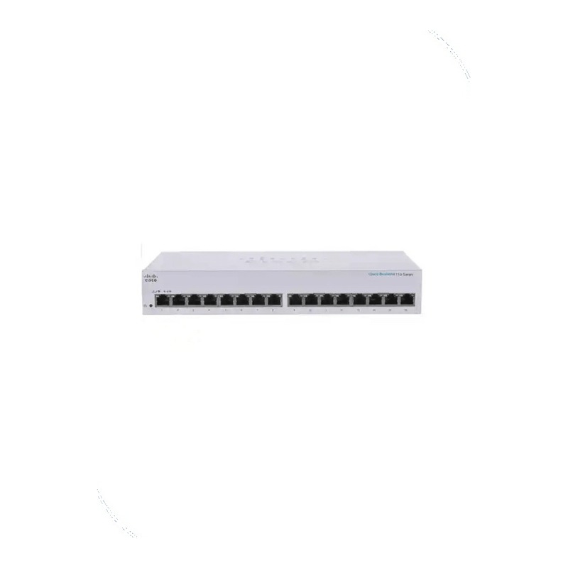Cisco CBS110-16T-EU Business 110 Unmanaged Switch, 16 x 10/100/1000 ports, Rack-mountable