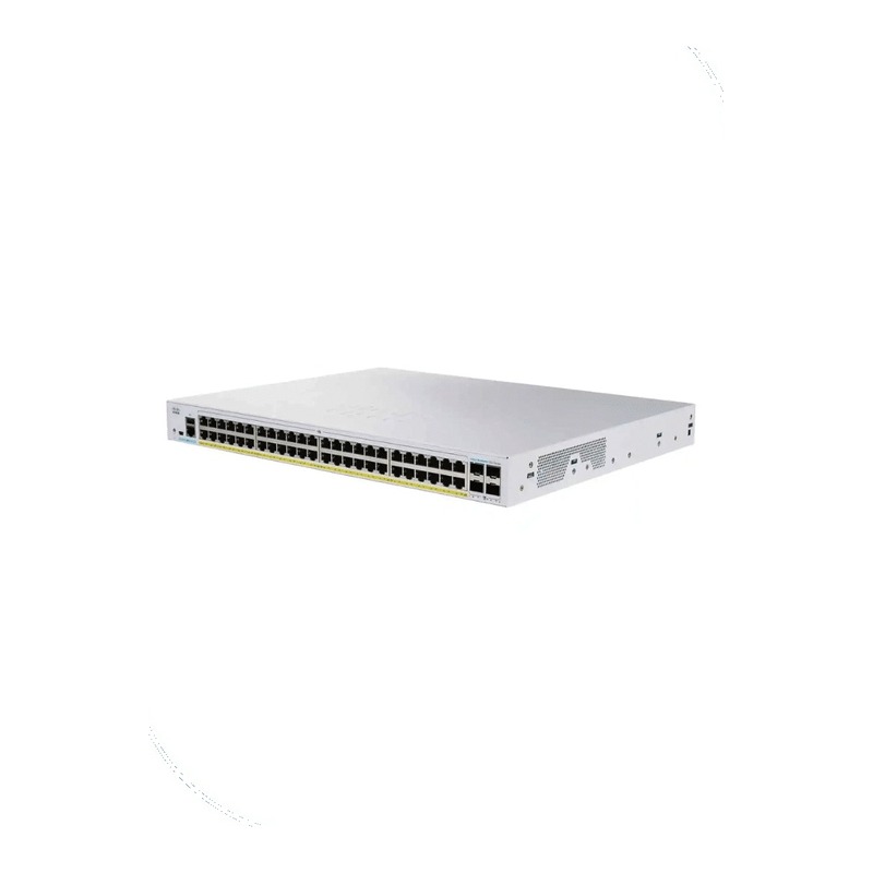 Cisco CBS350-48P-4X-EU Business 350 Managed Switch, 48 10/100/1000 PoE+ ports with 370W power budget, 4 10 Gigabit SFP+