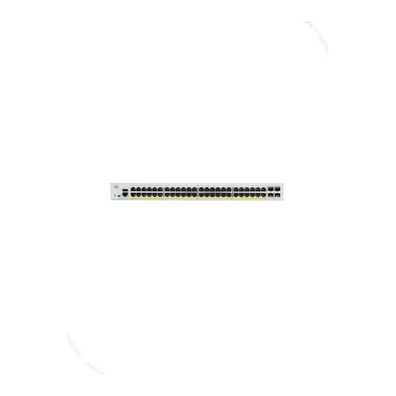 Cisco CBS350-48FP-4X-EU Business 350 Managed Switch, 48 10/100/1000 PoE+ ports with 740W power budget, 4 10 Gigabit SFP+