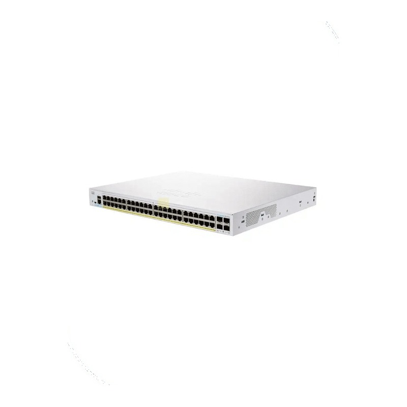 Cisco CBS250-48P-4X-EU Business 250 Smart Switch, 48 10/100/1000 PoE+ ports with 370W power budget, 4 10 Gigabit SFP+