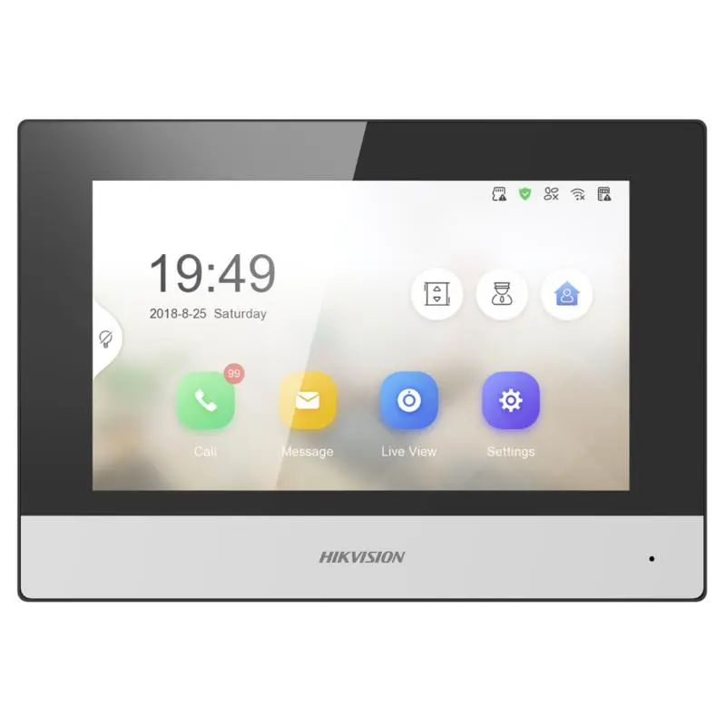 Hikvision 7-inch Touch Screen KH6 Series IP-Based Indoor Station