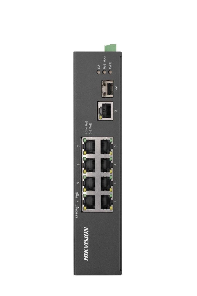 Hikvision DS-3T0310HP-E/HS 8 Port Fast Ethernet Unmanaged Harsh POE Switch