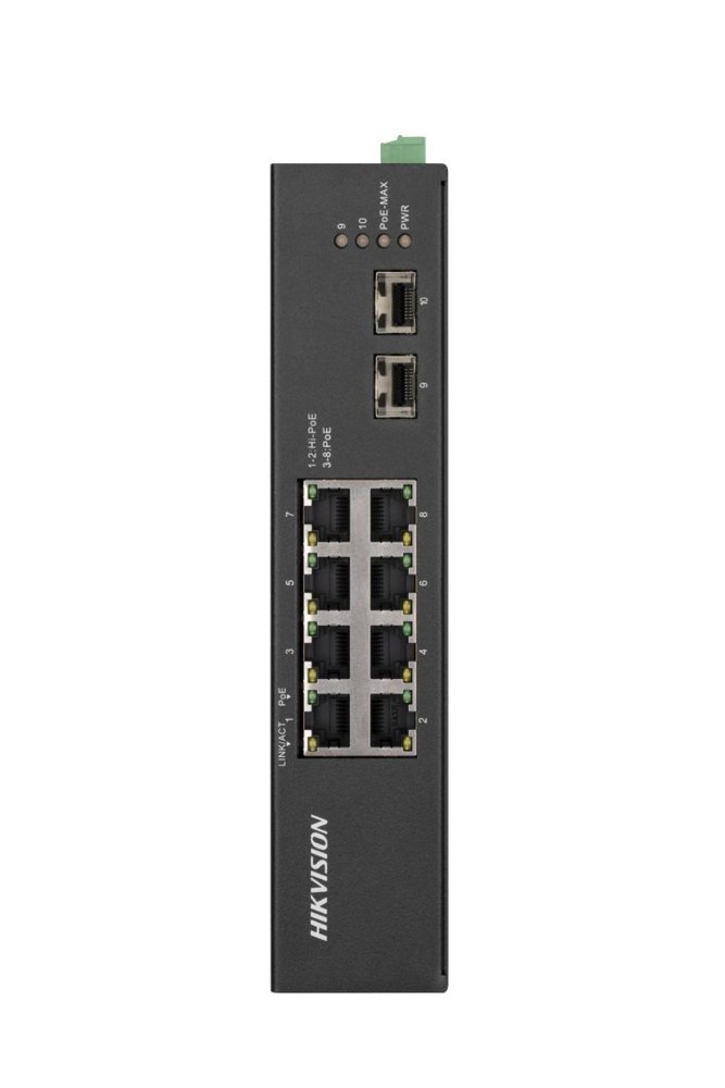 Hikvision DS-3T0510HP-E/HS 8 Port Gigabit Unmanaged Harsh POE Switch