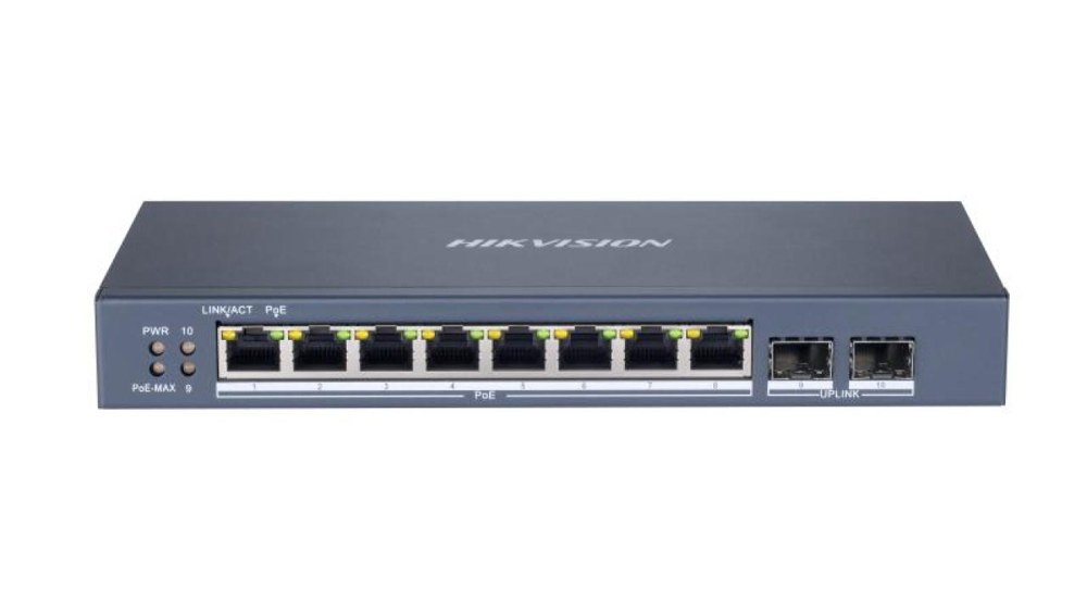 Hikvision DS-3E1510P-SI 8 Port Gigabit Smart POE Switch