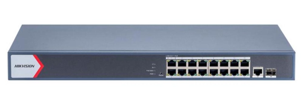 Hikvision DS-3E1518P-EI/M 16 Port Gigabit Smart POE Switch