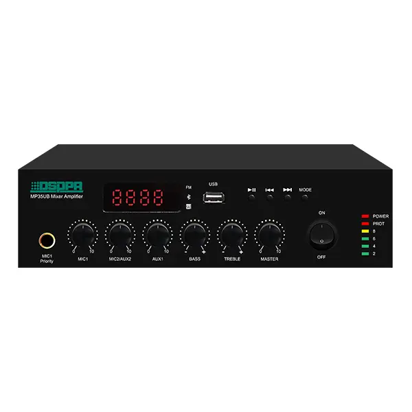 DSPPA 35W Mini Digital Mixer Amplifier With USB & Bluetooth