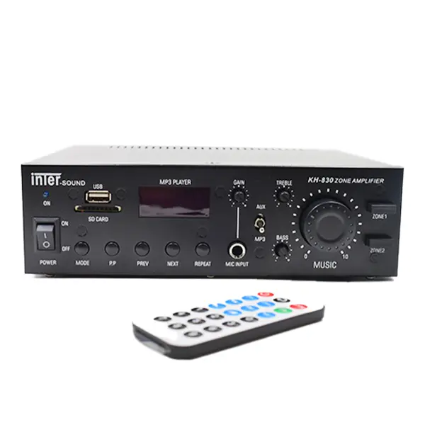 DSPPA 250W Mini Digital Mixer Amplifier With USB & Bluetooth