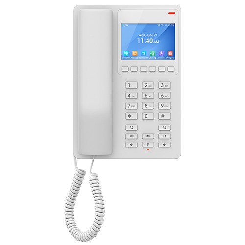 Grandstream GHP630W Compact Hotel Wi-Fi IP Phone with Color LCD (White)