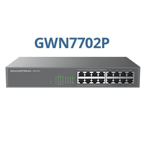 Grandstream GWN7702P 16-Port Gigabit Unmanaged PoE Switch (8 PoE+)