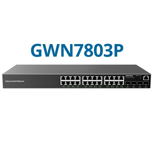 Grandstream GWN7803P 24-Port Layer 2+ Managed PoE Switch