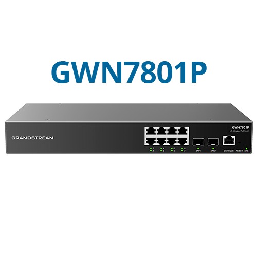 Grandstream GWN7801P 8-Port Layer 2+ Managed PoE Switch
