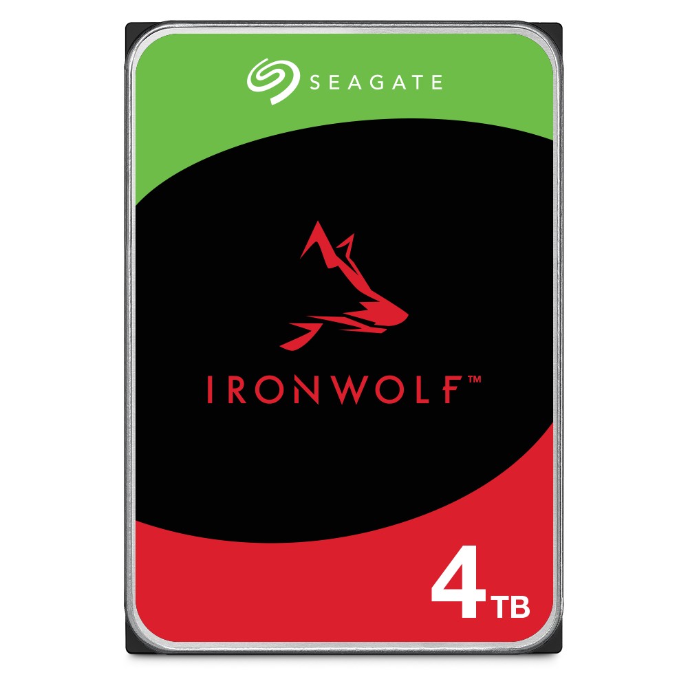 Seagate ST4000VN006 IronWolf 4TB NAS Hard Drive (3.5", SATA, 5400 RPM, 256MB)