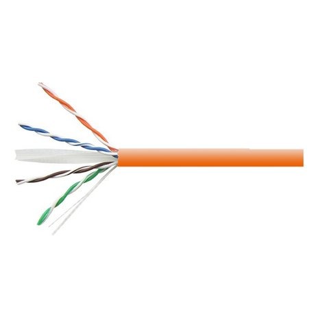 Leyan Tech Cat6 UTP Network Cable 100M Roll Orange
