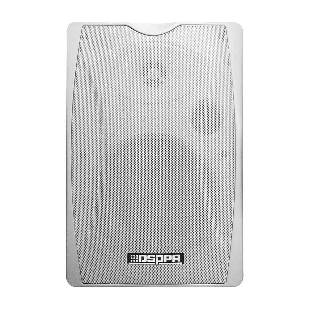 DSPPA 20W Wall Mount Speaker With Power Tap (White)