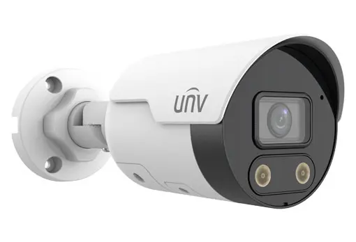Uniview 5MP HD Intelligent Light and Audible Warning Fixed Bullet Network Camera Built-in Mic and Speaker