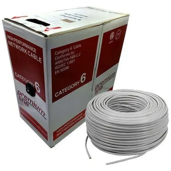 Premium-Line Cable Category 6 U/UTP AWG24 250MHz 305M