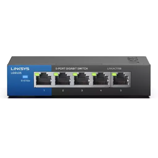 [LGS105-ME-RT] Linksys LGS105 5-Port Gigabit Unmanaged Network Switch