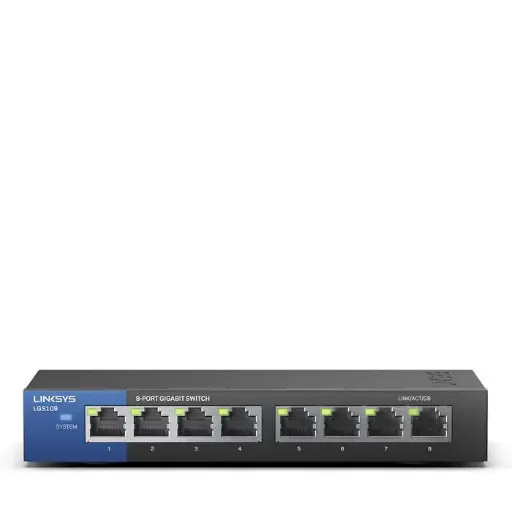 [LGS108-ME-RT] Linksys LGS108 8-Port Gigabit Unmanaged Network Switch