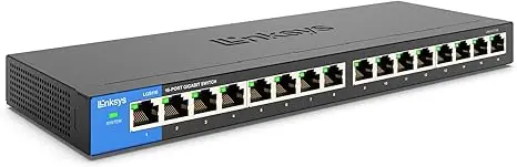 [LGS116-EU] Linksys LGS116 16-Port Gigabit Unmanaged Network Switch