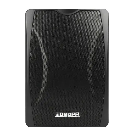 [DSP8064B] DSPPA 40W Wall Mount Speaker With Power Tap (Black)