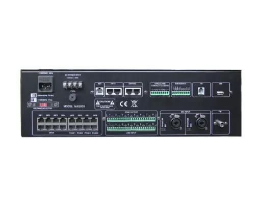 [MAG808] DSPPA 350W 6 Zones Paging Amplifier with USB/ SD/ FM/ Bluetooth