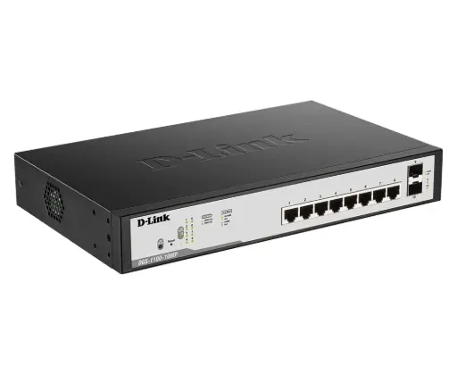 [DGS-1100-10MP] D-Link 10-Port Gigabit PoE Smart Managed Switch