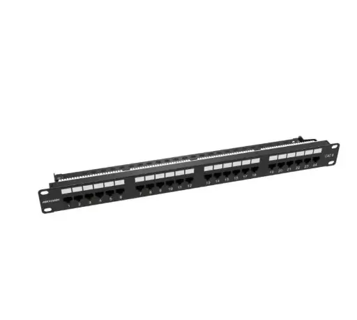 [DS-1CP6U24-1U] Hikvision Cat6 Unsheilded 24-port Patch Panel, 1U