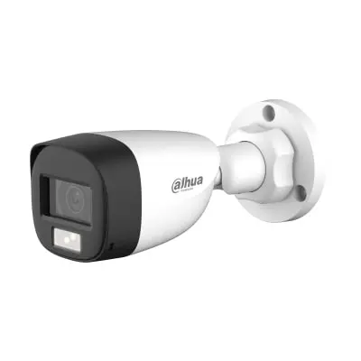 [DH-HAC-HFW1200CLP-IL-A] Dahua 2MP Smart Dual Light HDCVI Fixed-focal Bullet Camera Built-in Mic
