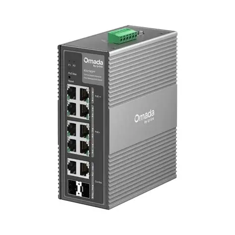 [IES210GPP] TP-Link Omada 10-Port Gigabit Industrial Easy Managed Switch with 6-Port PoE+ and 2-Port PoE++