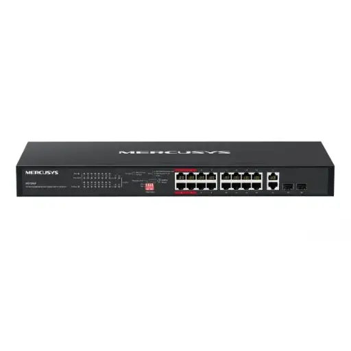[MS120GP] Mercusys 20-Port Gigabit Rackmount Switch With 16-Port PoE+
