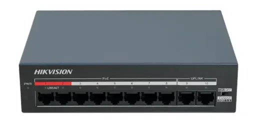 [DS-XS10-P] Hikvision 8 Port Fast Ethernet Unmanaged POE Switch