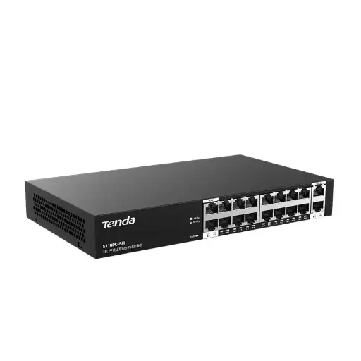[S118PC-BH] Tenda 18-Port Gigabit Uplink PoE Switch