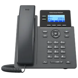 [GRP2602P] Grandstream Essential IP Phone, 2 SIP Accounts, 2 Lines, 2x Ethernet 10/100 PoE, 132x48 (2.41") Backlit LCD, No PSU