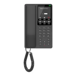 [GHP621W] Grandstream Hotel Table IP Phone - 2 SIP Accounts - 2 Lines - 1x Ethernet 10/100 No PoE - Wi-Fi - No LCD - 12V/0.5A PSU - (Black)