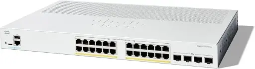 [C1300-24P-4G] Cisco Catalyst 1300-24P-4X Managed Switch, 24 Port GE, PoE, 4x10GE SFP+, Limited Lifetime Protection (C1300-24P-4X)